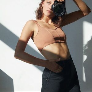 Zara strappy knit crop top